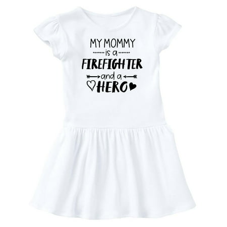 

Inktastic My Mommy is a Firefighter and a Hero Gift Baby Girl Dress