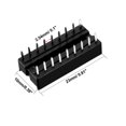 thumbnail image 2 of Unique Bargains 10pcs 2.54mm Pitch 2 Row 18 Flat Pins Soldering DIP IC Chip Socket Adaptor, 2 of 4