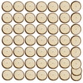 thumbnail image 2 of Rondas de madera con corteza DIY Natural Natural Sin terminar Adornos de madera para artesanías Pintura Artes Dormitorio Dorm Pieces Decoración del hogar 50 piezas Advancent HA012717-00, 2 of 7