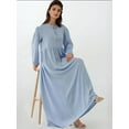 thumbnail image 2 of Maxi Dress with A-Form Fit and Crew Neck, 2 of 7