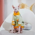 thumbnail image 2 of LANFENG Thick Soft Double-Sided Fleece Turtleneck Sweater in Fox Color for Cats and Small Dogs, Winter Onesie, Ideal for 5-6.5lbs Pets, 2 of 6