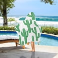 thumbnail image 3 of Yayeee Kids Hooded Towels Toddler Soft Absorbent Beach Bathing Wrap 50" x 23.5", Cactus Pattern, 3 of 5