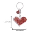 thumbnail image 4 of 3PCS Acrylic Love Key Chain Peach Heart Keyring Keychain Jewelry Gift Shining Bag Pendant Accessory, 4 of 7