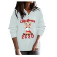 thumbnail image 1 of asdoklhq Womens Plus Size Tops Clearance,Women's Casual Long Sleeve Christmas Holiday Print Sweater Top Blouse, 1 of 6