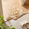 thumbnail image 3 of Cute Rabbit Shaped Area Rug Bunny Floor Mat, Non-Slip Soft Plush Bedroom Bathroom Doormat, Cute Animal Indoor Home Decor Gift, 20 x 30 Inch Decorative Mat, 3 of 6