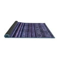 thumbnail image 2 of Ahgly Company Indoor Square Abstract Blue Contemporary Area Rugs, 3' Square, 2 of 4