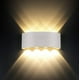 thumbnail image 1 of Aplique de pared para interiores, lámparas de montaje en pared para pasillo de 8 W, luces de pared blancas mate hacia arriba y hacia abajo para sala de estar, sala de cine, baño, 1 of 5
