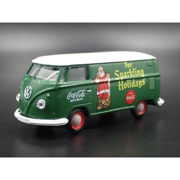 Open Box 1960 60 VW VOLKSWAGEN DELIVERY PANEL VAN COCA-COLA 1:64 SCALE DIECAST MODEL CAR