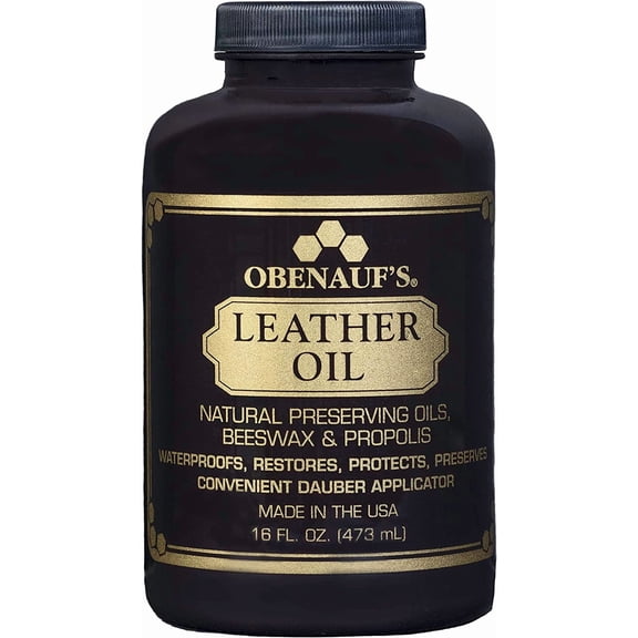 Leather Conditioner - Leather Oil (16oz) - Restore and Protect Leather Boots, Jackets, Purses as Well as Car Leather, Leather Furniture and Much More - Made in The USA (with Applicator)