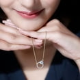 thumbnail image 5 of Rosec Jewels Lab Created Diamond Eternity Necklace for Women - Circle of Life Necklace (EF-VS Grade) - Ready to Gift, 14K Yellow Gold, 5 of 7