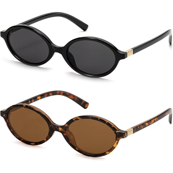 Retro Oval Sunglasses For Women Vintage 90s Y2K Trendy Style