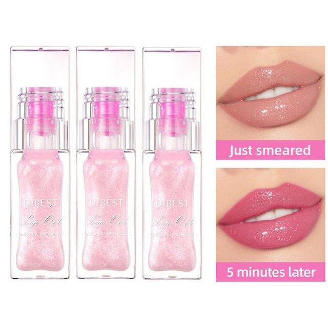 3 piezas de aceite de labios que cambia de color mágico V2, Bossup Cosmetics Aceite de labios que cambia de color