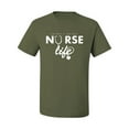 thumbnail image 2 of Wild Bobby, Live What You Love Nurse Life, Inspirational/Christian, Men's Graphic Tees, Military Green, 3XL, 2 of 3