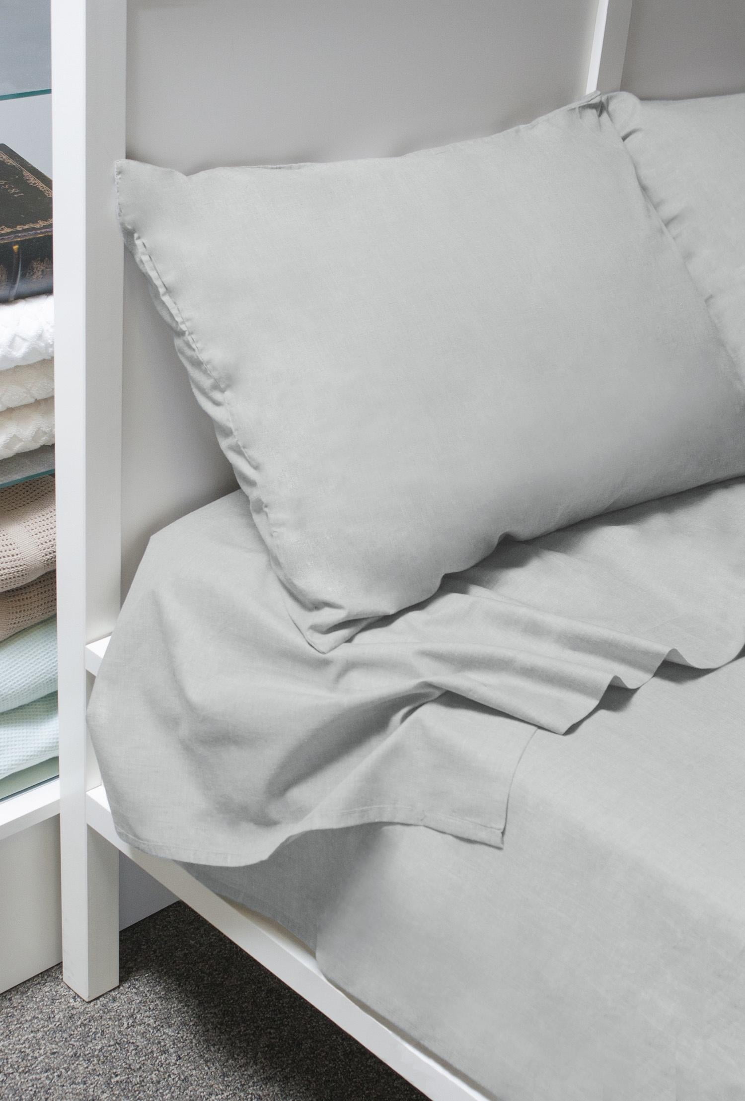300 Thread Count 100% Cotton 4-Piece King Sheet set in Cool Grey