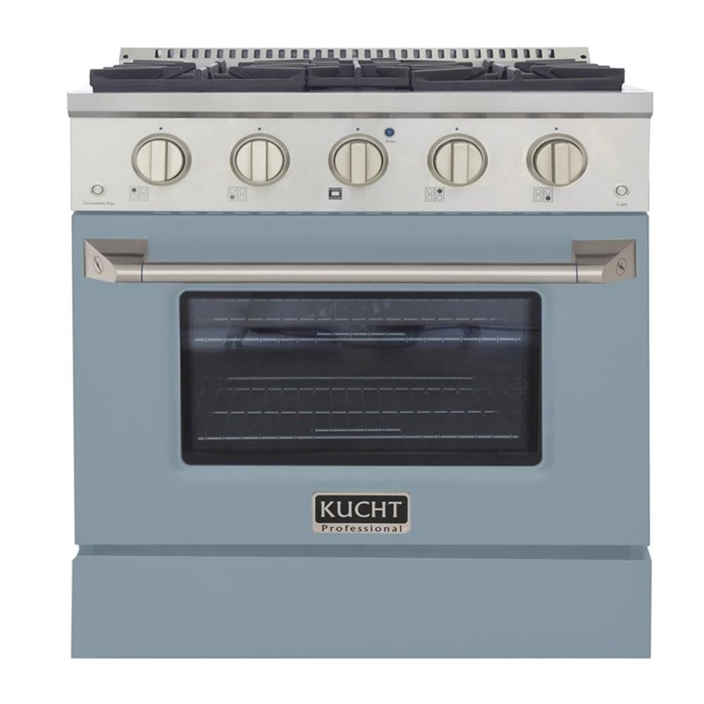 Pemberly Row 30" 4.2 cu. ft. Natural Gas Range w/ Convection Oven in Light Blue