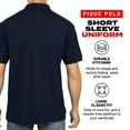 thumbnail image 2 of Access Men's Short Sleeve Classic Uniform Pique Polo Shirt (Navy, Large), 2 of 7