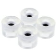 thumbnail image 3 of relayinert 4 Pcs/Ensemble Roues de Planche à Roulettes Trottinette Longboard Planches de Skate PU Rouleaux Clignotants Rétro Roue de Planche Roulements de Camion Blanc, 3 of 6