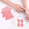thumbnail image 5 of 2 Pairs Moisturizing Gloves Hand Gloves Fingerless Moisturizing Glove for Dry Cracked Hand (Pink), 5 of 5