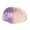 Purple, variant on Hair Clip Gradient Color Hollow Design Shell Shape Hair Claw Plastic Resin Material Strong Grip Back Head Hair Claw