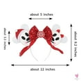 thumbnail image 3 of New Disney Christmas Mouse Ears Headband, 5&lsquo;&rsquo;, Sequins/Bow Hairbands for Girls, 3 of 69