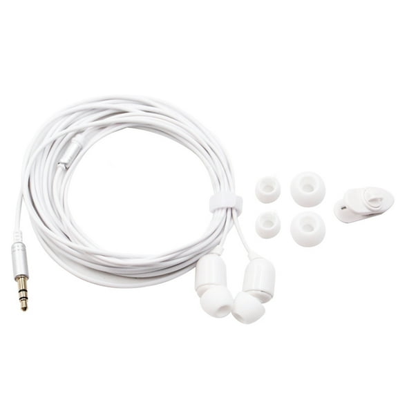ruhuadgb 3-Meter 3.5mm Plug In-Ear Wired Earphone Broadcast Live Headset with/without Mic