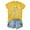 Yellow, variant on Women Fashion Casual Solid Cute Printed Round Neck Short Sleeve Shirt Top Tee Shirts Women Ladies T Shirts for Women Tech Shirt Solid Color Tops for Women Short Sleeve Turtle Neck T Shirts for Women