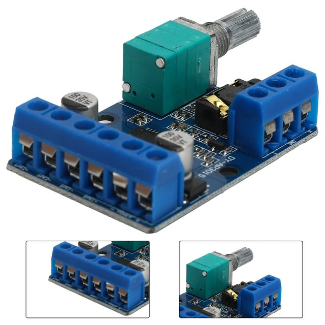 Digital Amplifier Module, High Power High Safety Power Amplifier Board 12V 24V Power Supply Easy To Assemble for Audio Repair