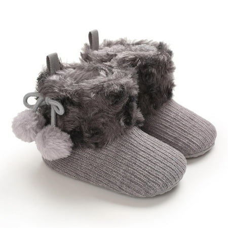 

Oalirro First Walker Baby Boys Girls Shoes Infant Toddler Winter Warm Footwear Bowknot Newborn Prewalker Boots