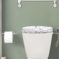 thumbnail image 2 of Renewold Marble Prints Toilet Tank Cover Lid Replacement Toilet Top Protector Keep Dust and Stains off Toilets Tanks for Bathroom, White, 2 of 6