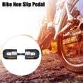 thumbnail image 5 of Unique Bargains 1 Pairs Non Slip Pedal Platform Flat Bike Pedals 9/16'' for Road Mountain Folding Bike Black Silver Tone, 5 of 7