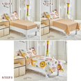 thumbnail image 4 of Set de ropa de cama para niños Joyreap 107x145 cm de microfibra con diseño de zoológico, 4 of 7