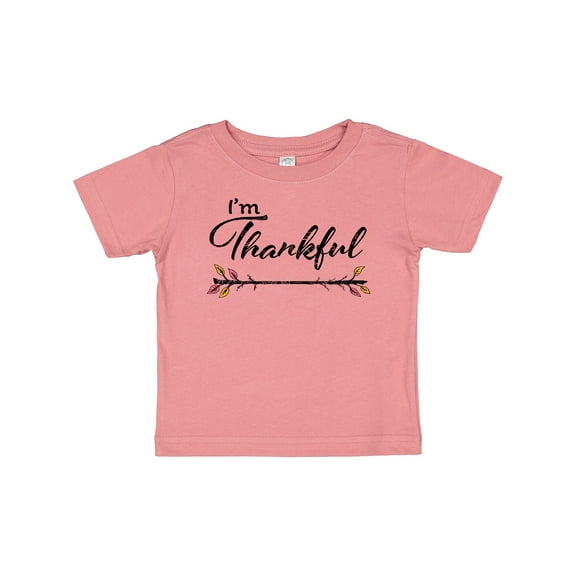 Inktastic Im Thankful- Thanksgiving with autumn branch Boys or Girls Baby T-Shirt