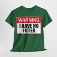 thumbnail image 4 of Warning I Have No Filter Unisex Heavy Cotton Tee, 4 of 9