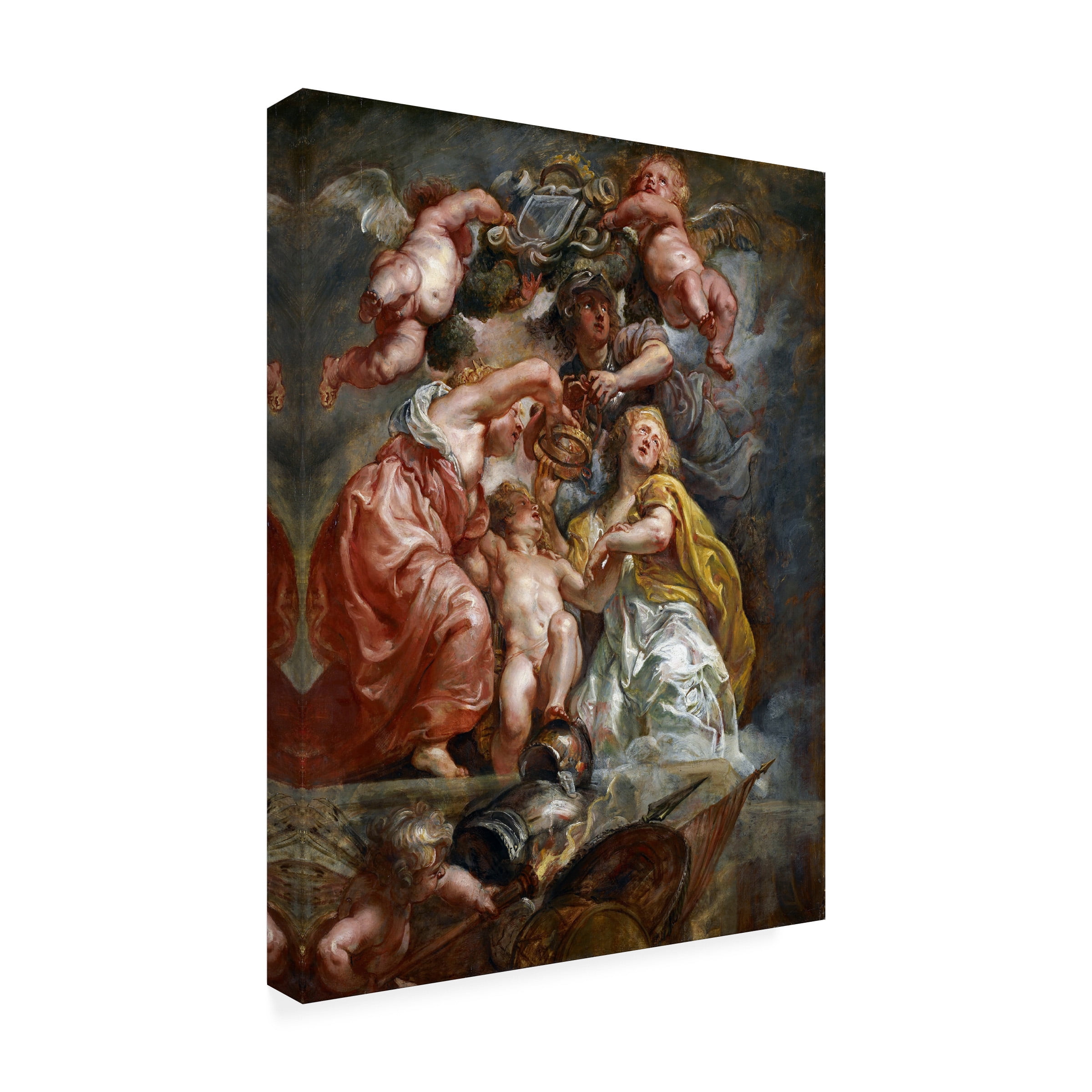 Peter Paul Rubens 'The Union Of England And Scotland' Canvas Art