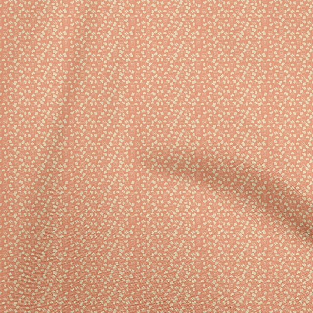 oneOone Viscose Chiffon Orange Fabric Random Sewing Craft Projects Fabric Prints By Yard 42 Inch Wide