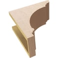 thumbnail image 6 of 6"W x 12"D x 12"H Classic Hughes Rough Cedar Woodgrain TimberThane Corbel, Primed Tan, 6 of 6