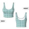 thumbnail image 3 of Sikiie Blue Print Print Strappy Sports Bra for Women Padded Push Up Sports Bra Athletic Running Sports Bra Workout Bra Yoga Bra, 3 of 5