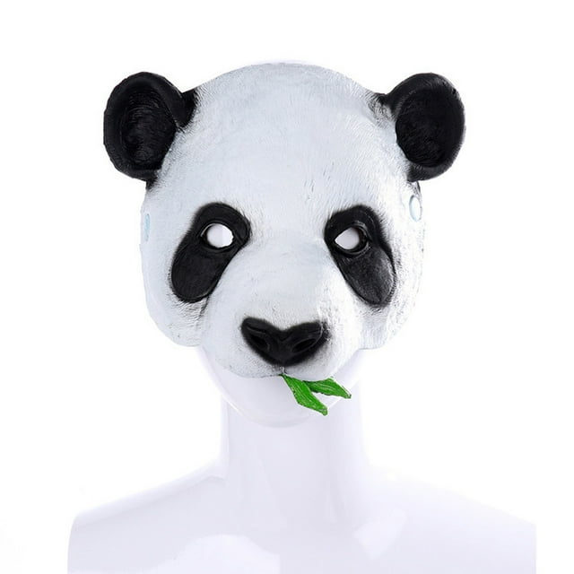 Divertida máscara de panda para Halloween, disfraz de cosplay, carnaval
