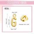 thumbnail image 2 of 40Pcs Letter Charm, Alloy Letter g Initial Alphabet Charm for DIY Crafts Jewelry Making Bracelets Earrings Necklace, Gold, 2 of 7