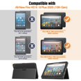 thumbnail image 2 of Case Compatible with All-New Kindle Fire HD 8 Tablet and Fire HD 8 Plus Tablet (10th Generation, 2020 Release),Slim Folding Stand Cover with Auto Wake/Sleep - Black, 2 of 8