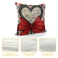 thumbnail image 4 of Leisuo 's s Decor Red Hearts Love Bowknot Decorative Pillowcases for Home Sofa Decoration G442-18 white, 4 of 5