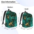 thumbnail image 2 of Balery Green Gold Glitter Mochila Clásica Impresa Básica para Viaje, Mochila Escolar Resistente al Agua, Mochila de Lona con Correas Ajustables-Medium, 2 of 5