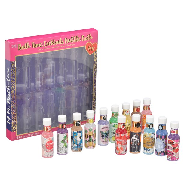 Onyx Bathhouse Bath Time Cocktails Bubble Bath Gift Set, 14 Pieces