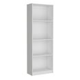 thumbnail image 4 of Nmkwnr 4 Shelf Wood Bookcase Book Storage Rack Bookshelf for Living Room, Office, White, 4 of 5