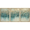 thumbnail image 5 of IDEA4WALL Framed Canvas Print Wall Art Set Blue & Green Pastel Colorful Fragments Abstract Modern Art Bohemian Minimalism Multicolor Wall Decor Relax/Zen Boho Artwork for Rooms - 24"x36"x3 Natural, 5 of 5
