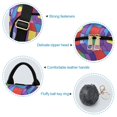 thumbnail image 7 of FORMRS Women's Travel Backpack Purse Anti-Theft Hidden Pockets Casual Shoulder Bag, Yellow Wavy Plaid, 7 of 7