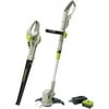 LawnMaster 18-Volt Cordless Electric Grass Trimmer with Bonus Cordless Blower
