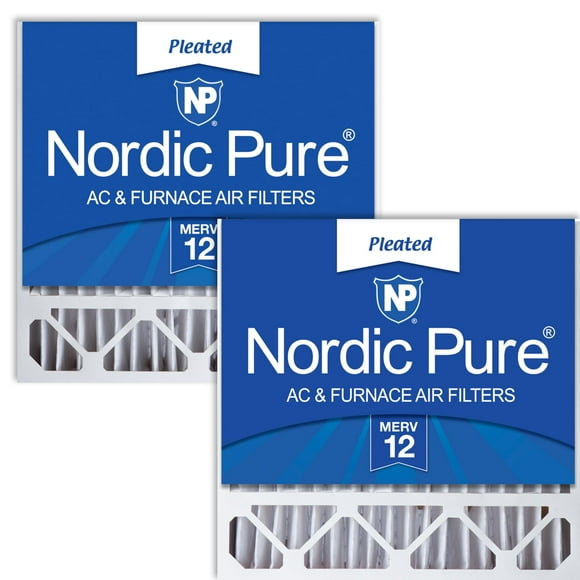 Filtro de aire Nordic Pure 19,6 x 19,9 x 4,4 cm MERV 12, paquete de 2