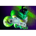 thumbnail image 4 of Yvolution Neon Kids Roller Skates Inline Size 3-6, One Pair, Skates for Boys and Girls, Green, 4 of 5