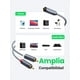 thumbnail image 2 of Cable de Audio Ugreen Auxiliar 3.5mm Hembra A 2RCA Macho 25cm Negro, 2 of 8